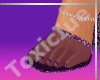 [T] Purple Chain Shoes