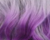 gray/purple ombre long