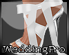 White Bows Wedding Heels