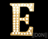 E Letters Gold lamp