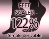 Foot Scaler Resizer 122%