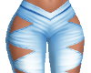 Cutout Blue Pants