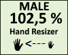 Hand Scaler 102,5% Male