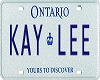 Kay Lee Licence Plate