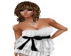 white frilly bow top