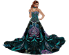 Teal Mystic Rose Gown
