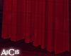 Red curtains