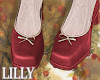 rustic pumps red