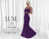 LUXE 3m-6m Gown Purple