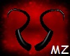 MZ Black PVC Demon Horns