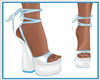 Sandals Blue White