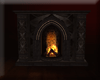 Ornate Black Fireplace