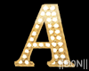A Letters Gold Lamps