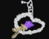 purple rose belly ring