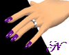 Nails Violet stars