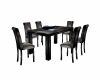 2Tone Black Dining Table