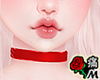 蝶 Simple Red Choker