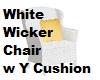 White Wicker Chair Y Cus