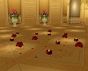 RED ROSE floor candles