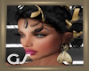 GS Gold N Black Earrings