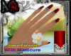(A)Red Design Manicure