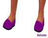 Purple flat shoes
