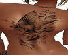 Bird flower back tatoo