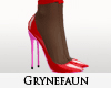 Red pink heels nylons 2