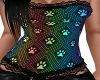 rainbow paws corset