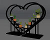 Heart Plant Stand Black