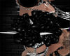 BLK R PVC Rose Spikes