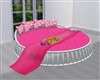 PINK/ WHITE BED