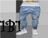 1B1 Blue skinny jeans