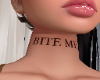 Bite Me Neck Tat