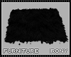 M` Concept Black Fur Rug