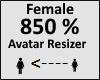 Avatar scaler 850% Femal