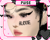 alone face tatt