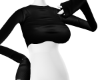 Long Sleeve Crop BLK GA