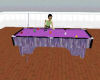 Purple Marble Pool Table