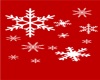 red snowflake rug