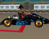 blue skull gokart