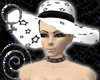 White and Black Star hat