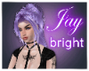 Bright lavender ponytail