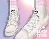 ♡ White Converse