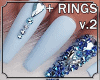 BlueDiamondNails +Rings2