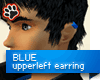 Blue upper left earring