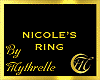 NICOLE'S RING