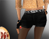  black shorts/belt/tighs