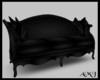 Sleek Black Cuddle Couch