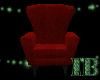 [IB] Red Suede Chair